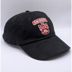 Smirnoff Ice Black Strap Back Hat Cap Bar Drinking Logo Adjustable Vodka Liquor
